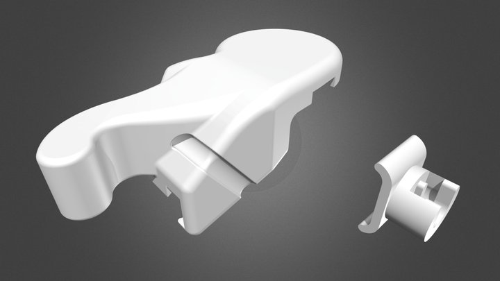 Volkswagen trunk latch repair kit 3D Model