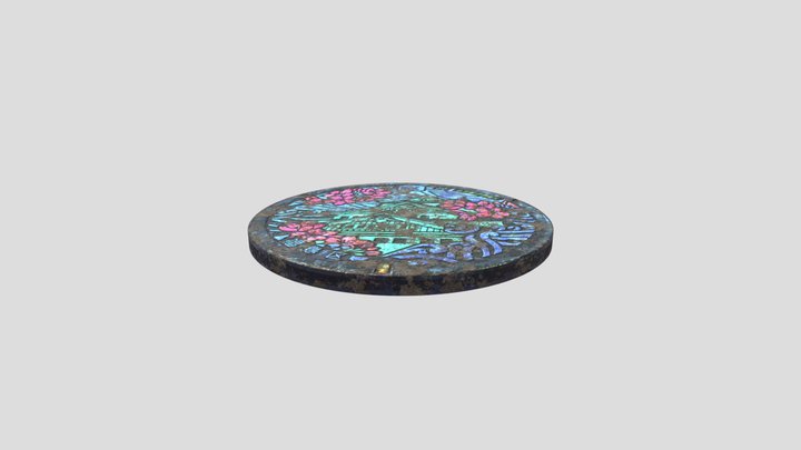 Manhole Cover 2 3D Model