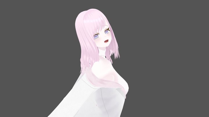 (Free)sara(original character) - vrchat Avatar 3D Model