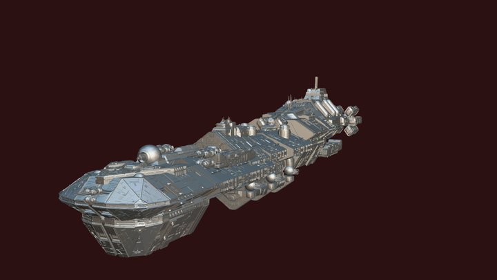 Capital Mother Ship Test Too (2) 3D Model