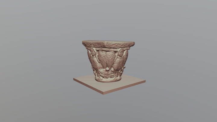Romanic Capitel 3D Model