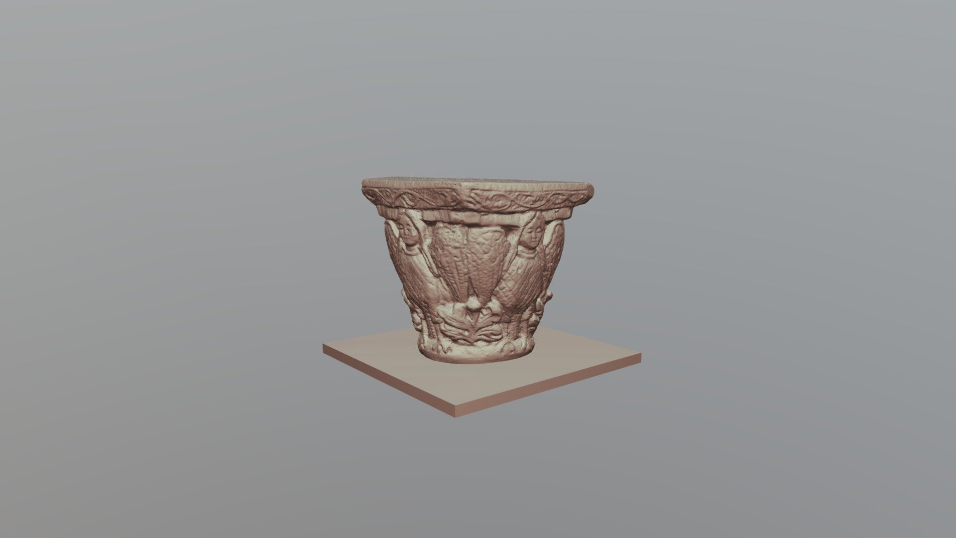 Romanic Capitel - 3D model by juditcarcues [4cd0b28] - Sketchfab