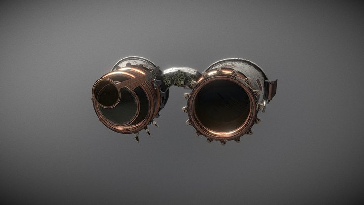 Steam Punk Glasses 3D Model
