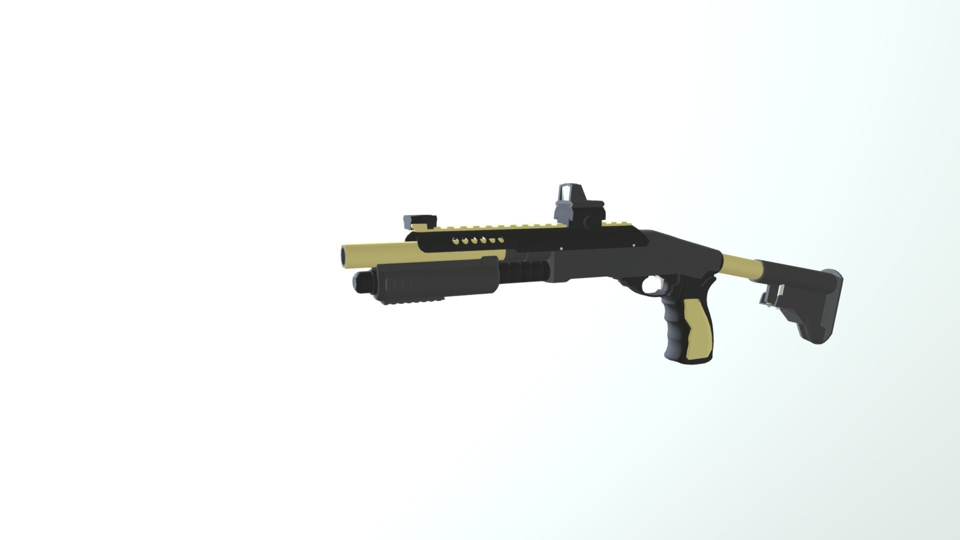 R6 M870 Rigged and Animated