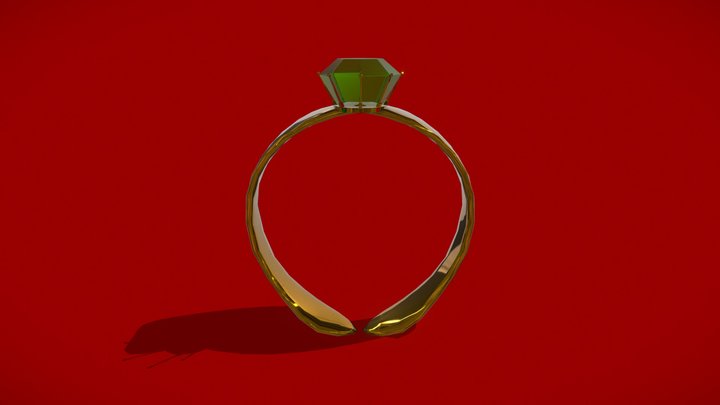 Emerald Ring 3D Model