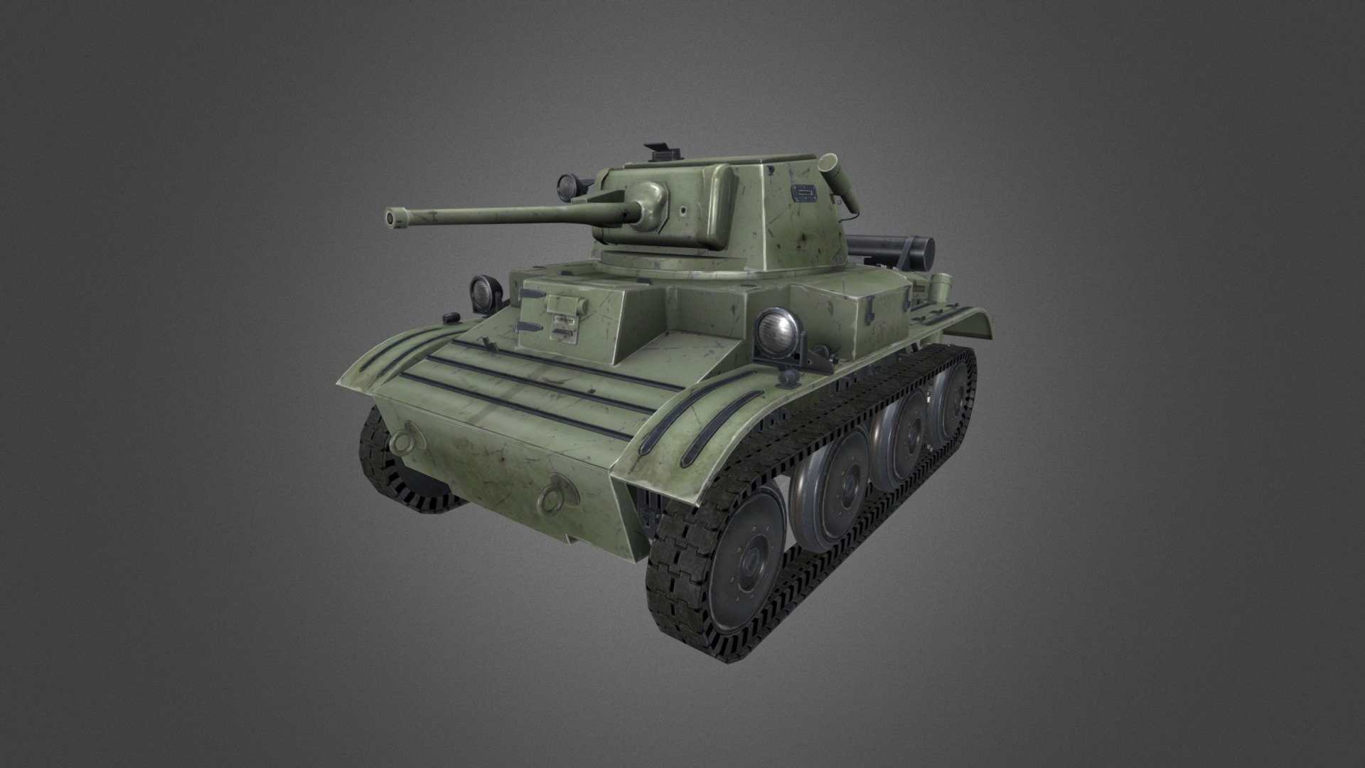 A17 Light Tank Mk VII Tetrarch - 3D model by CG Duck (@cg_duck ...