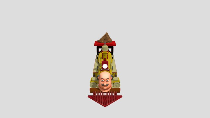 Motu Train Model By Desi Komks YT 3D Model