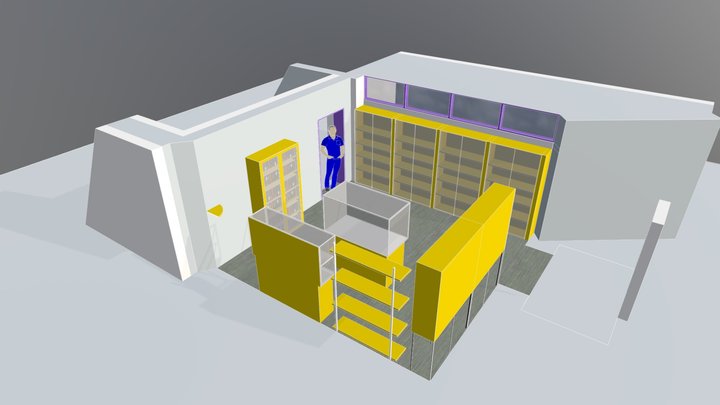 Zahnmedizin Sammlungsraum 3D-Modell 3D Model