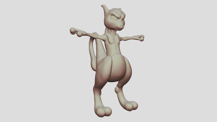 Mewtwo 3D Model