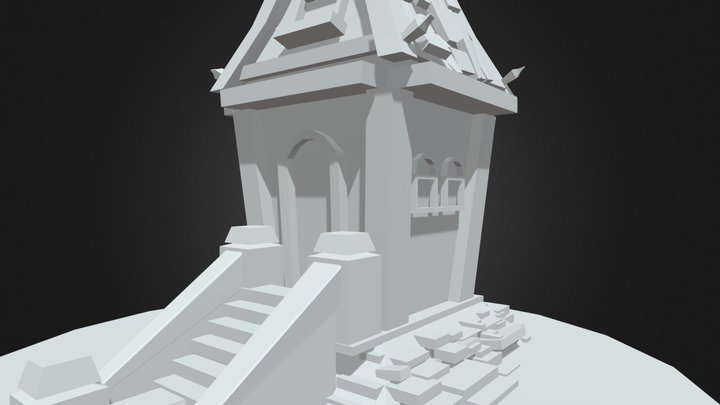 Low Poly 3d Disney House 3D Model