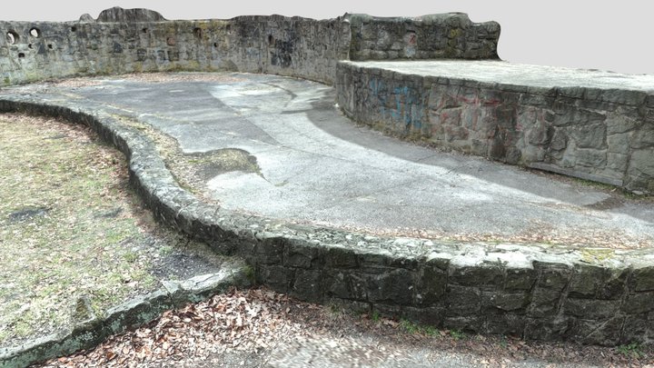 acoustical shell ruins LIDAR 3D scan 3D Model