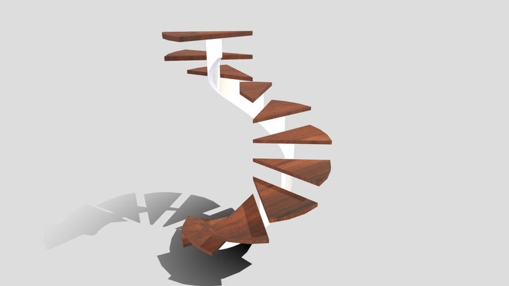 Spiral Stairs 3D Model