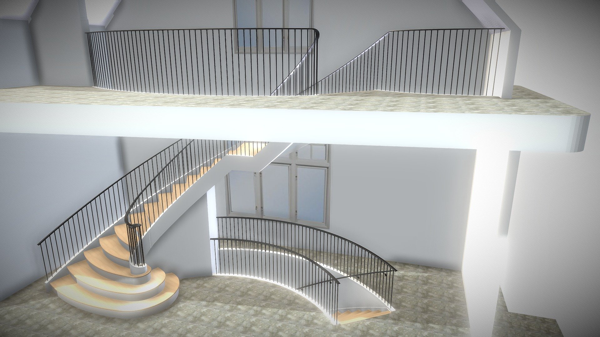 Stair Created from CAD Template