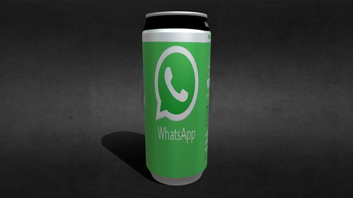 Latinha Refrigerante Whatsapp 3D Model