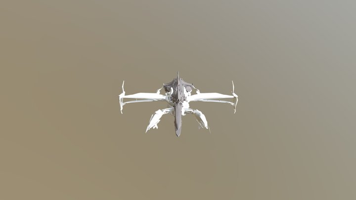 Megatron Movie First Cybertronian Jet mode 3D Model