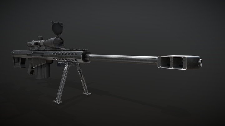 Barett M82 3D Model