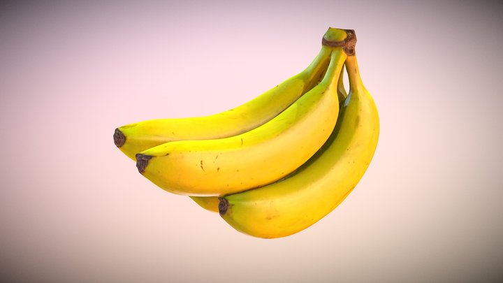 Banana Bunch 3D Model