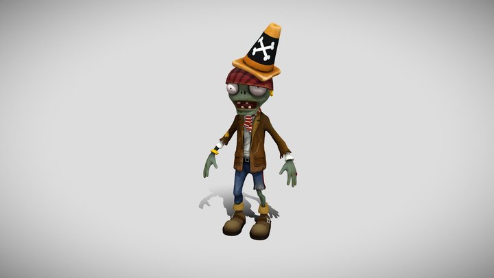 Conehead Pirate - PVZ Garden Warfare – Modelo 3D gratuito STL