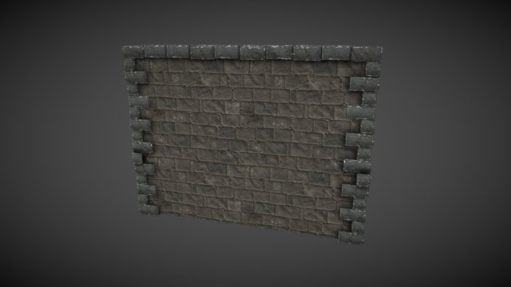 Stone wall download – Free 3D Model STL