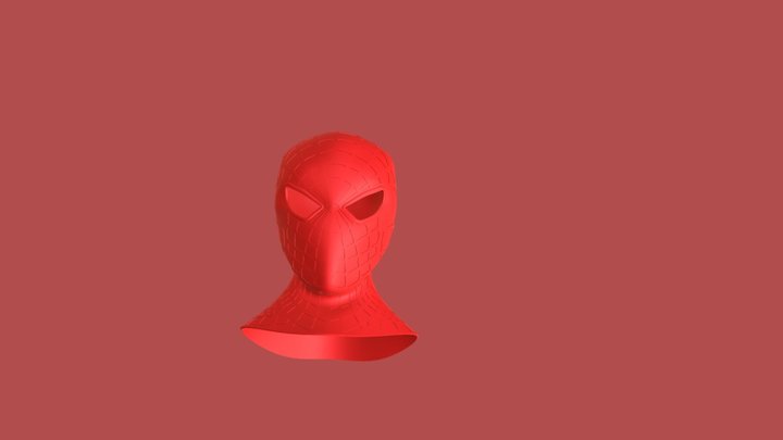 Spiderman Mask 3D Model