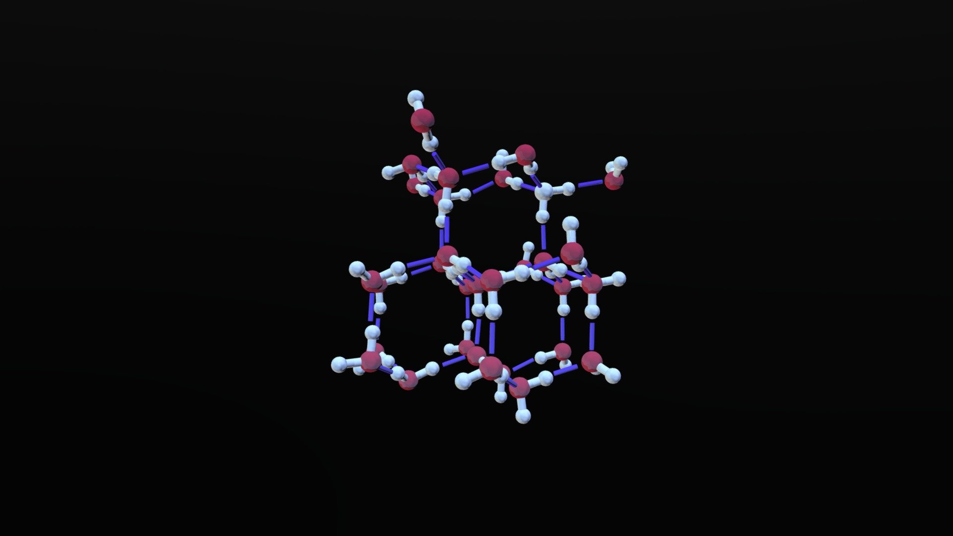 Ice Crystal Lattice Structure Model