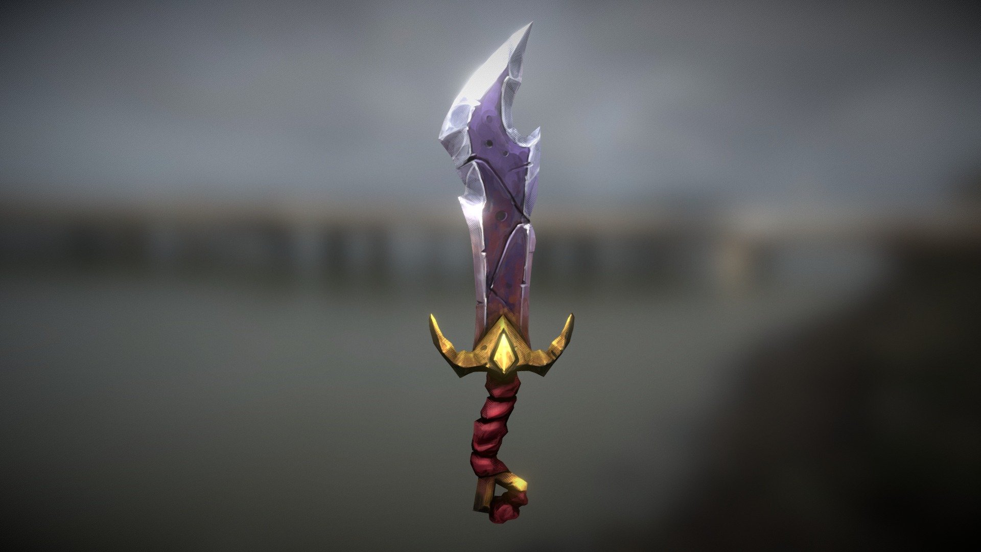 Handpainted Dagger - 3D model by Samuele Bandini (@samuelebandini ...