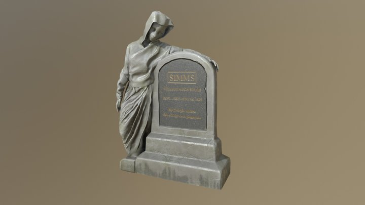 Statue Grave 3D Model