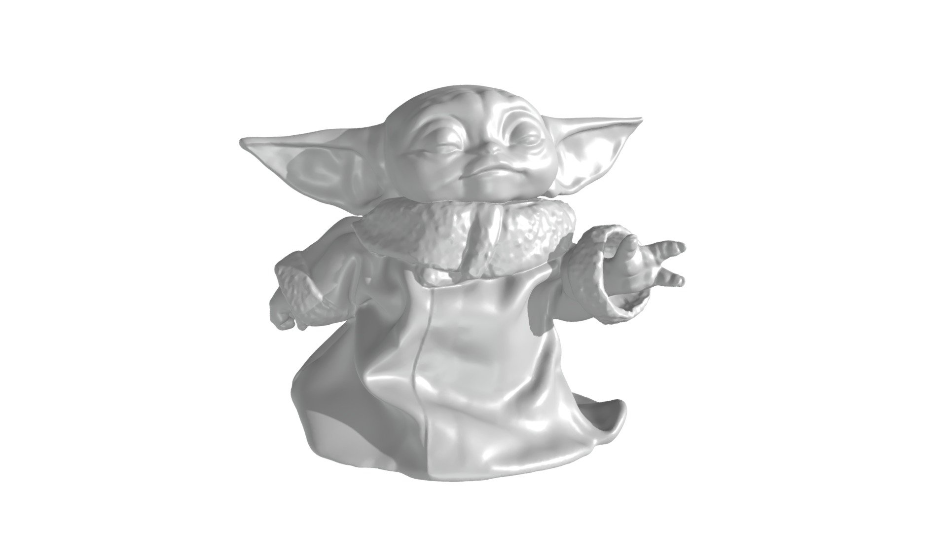 GROGU - Baby Yoda Using The Force - With Cup - PACK 3D model 3D printable