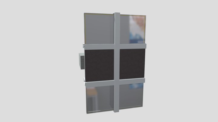 Cruciform Build-Up Flat 3D Model