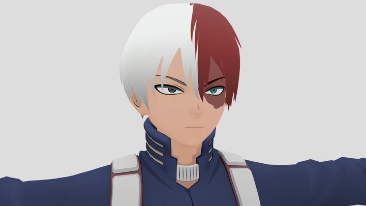 Todoroki shoto hero traje beta 3D Model