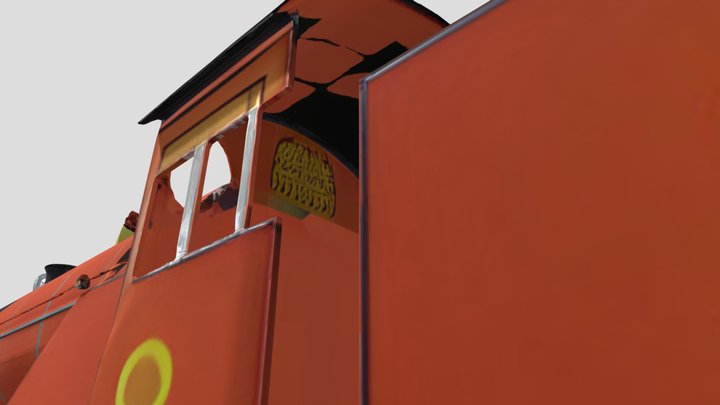 Mike the Grumpy Little Engine 3D Model