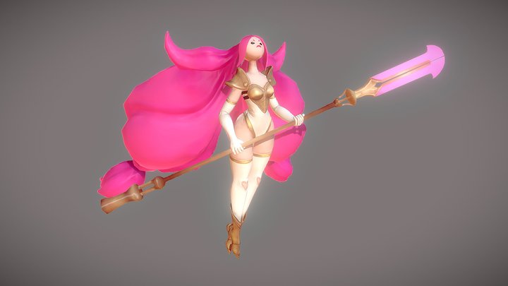 Pink Warrior 3D Model