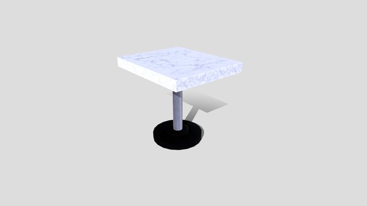 Small Marble Table 3D Model