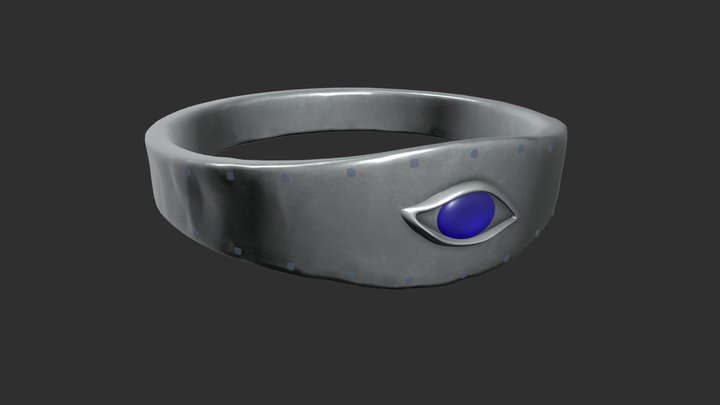 Ring "blue sea" 3D Model