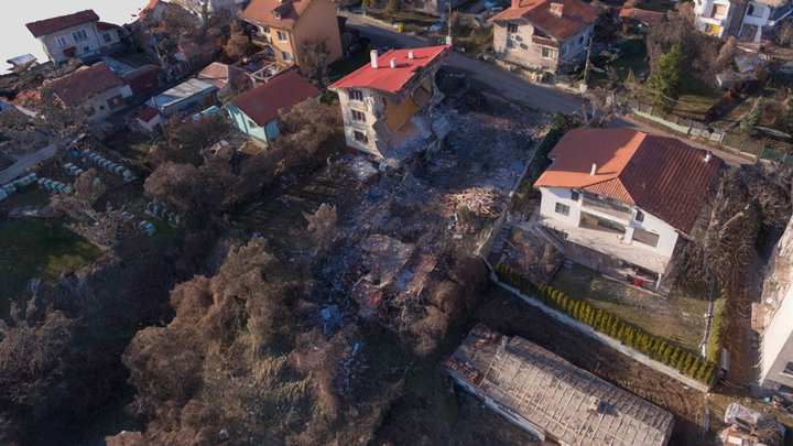 Semi-detached house destroyed by explosion – Kostenloses 3D-Modell STL