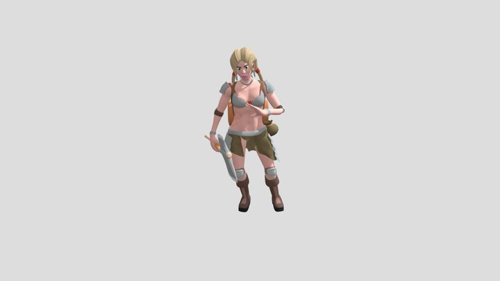 WARRIOR_GIRL4 3D Model