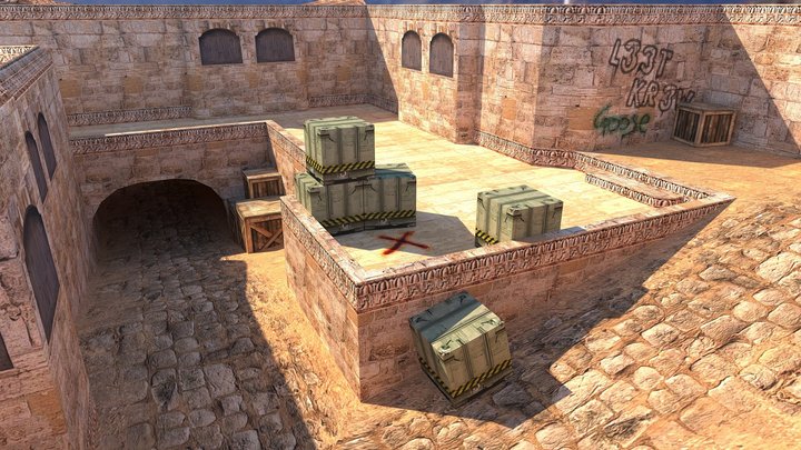 De_Dust 2 with real light 3D Model