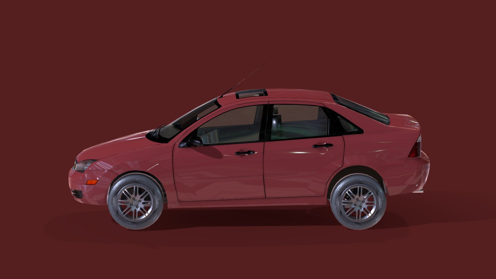 Ford Focus ZX4 - Download Free 3D model by Mona x Supercars