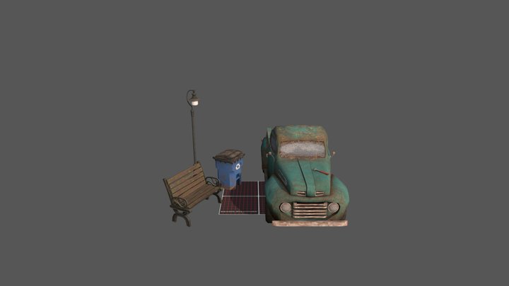 DAE 5 Finished props - By the ocean 3D Model