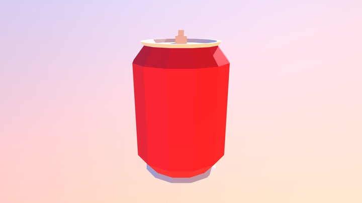 Soft Drink Red 3D Model