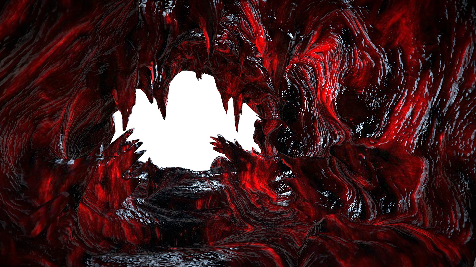 3D model lava cave - This is a 3D model of the lava cave. The 3D model is about a close-up of a red rock formation.