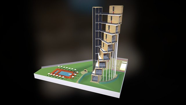 Le Cambuse Beach Resort_2 3D Model
