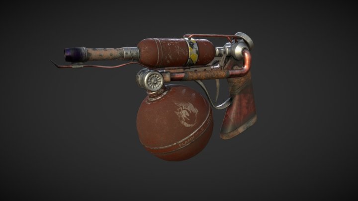 Flamethrower 3D Model