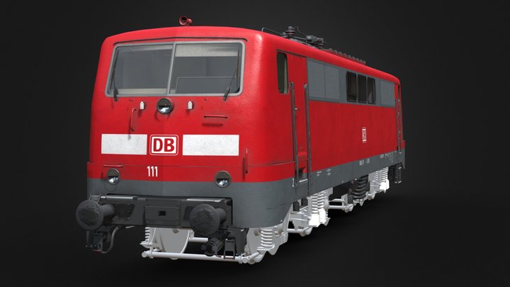 DB BR 111 - traffic red livery - WiP 3D Model