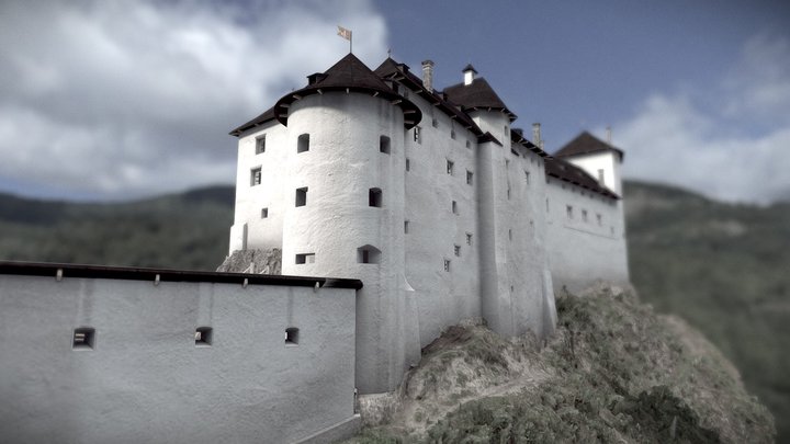 Revište Castle at the time of its greatest glory 3D Model
