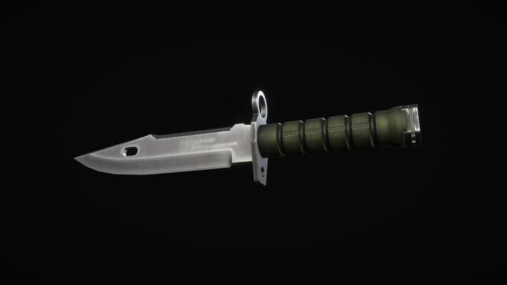 M9 Bayonet Knife 3D Model