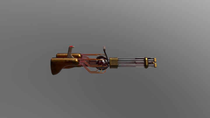 Gatling Prototype 3D Model