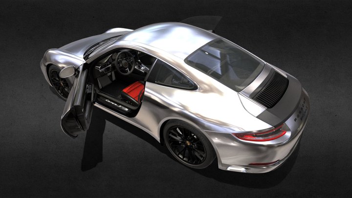 2015 - Porsche 911 Carrera S | Mid-Poly 3D Model