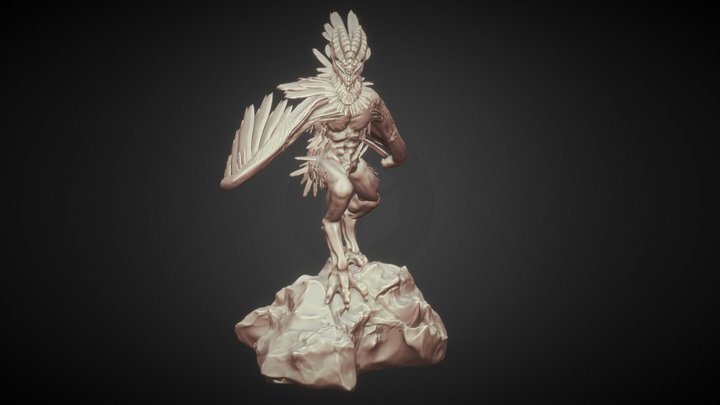 SculptJanuary19 - Day 29 Harpy 3D Model
