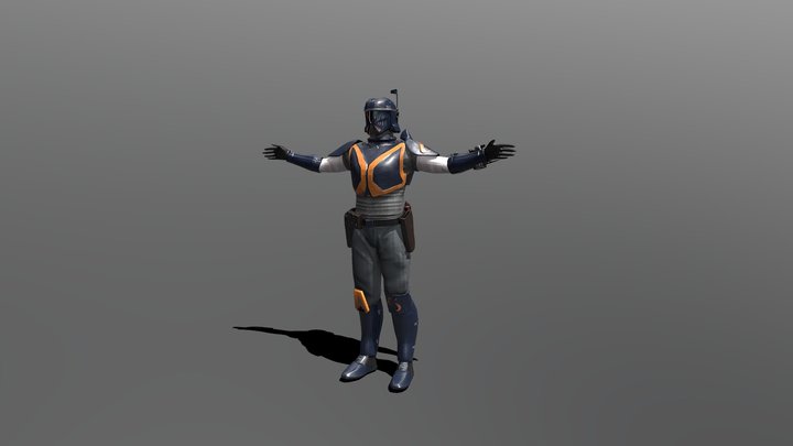 Mandalorian Mercenary 3D Model
